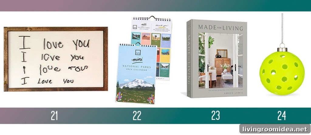 Holiday Gifts Ideas For Men Women Custom Handwriting Sign National Parks Mini Calendar Made For Living Book Pickleball Ornament
