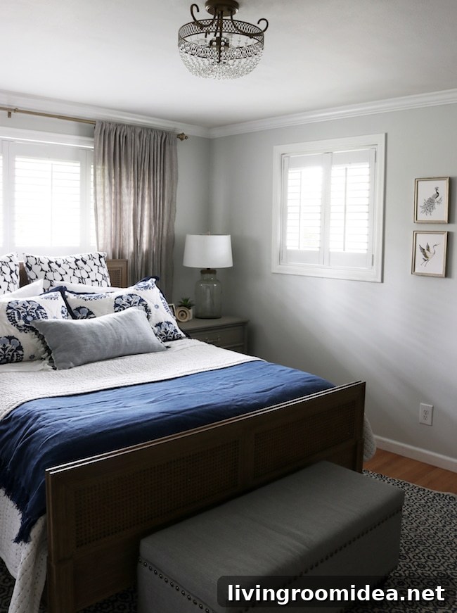 Master Bedroom Makeover: New Bed, Rug and Luxe Bedding 3 img 111160 2 2