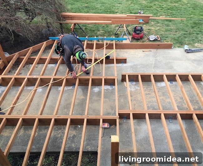 Trex Deck Build Progress: Mid-Project Photos and Sneak Peek 8 building a deck