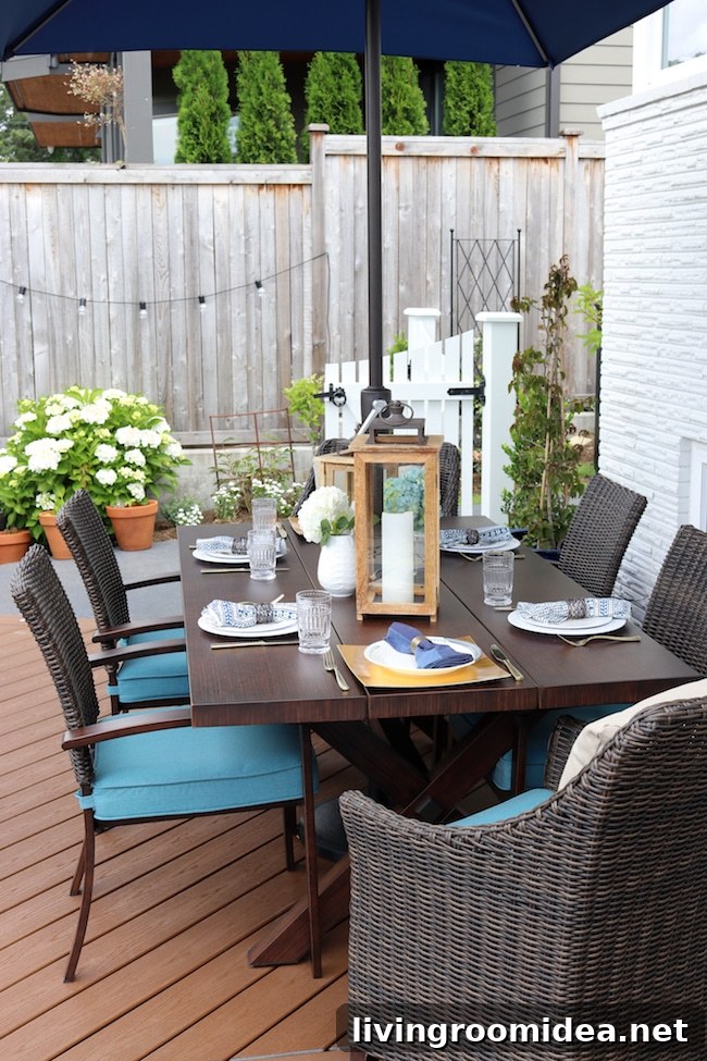 Trex Deck Reveal: Stunning Before and After Transformation 11 Lowe's outdoor furniture | Trex Deck makeover