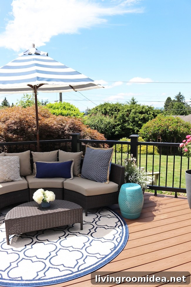 Round patio sectional 