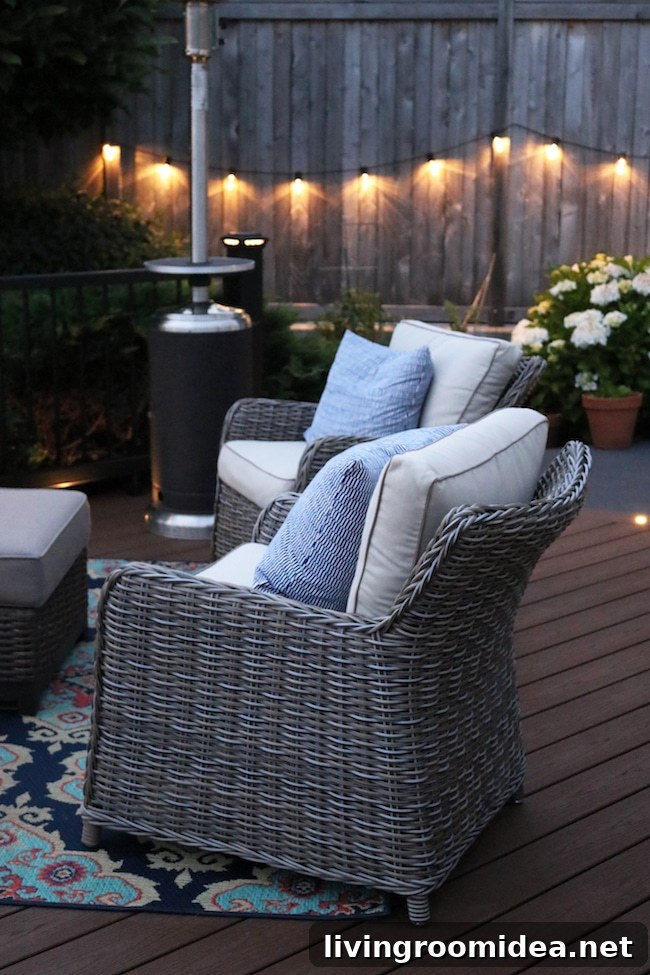 Trex Deck Reveal: Stunning Before and After Transformation 23 evening deck
