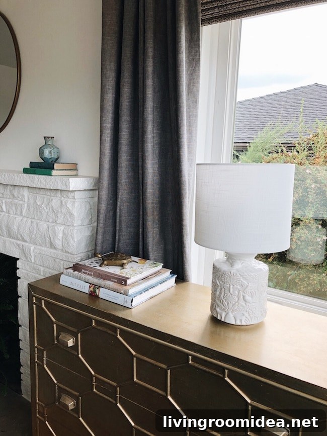 White Lamp - Fall Decorating 