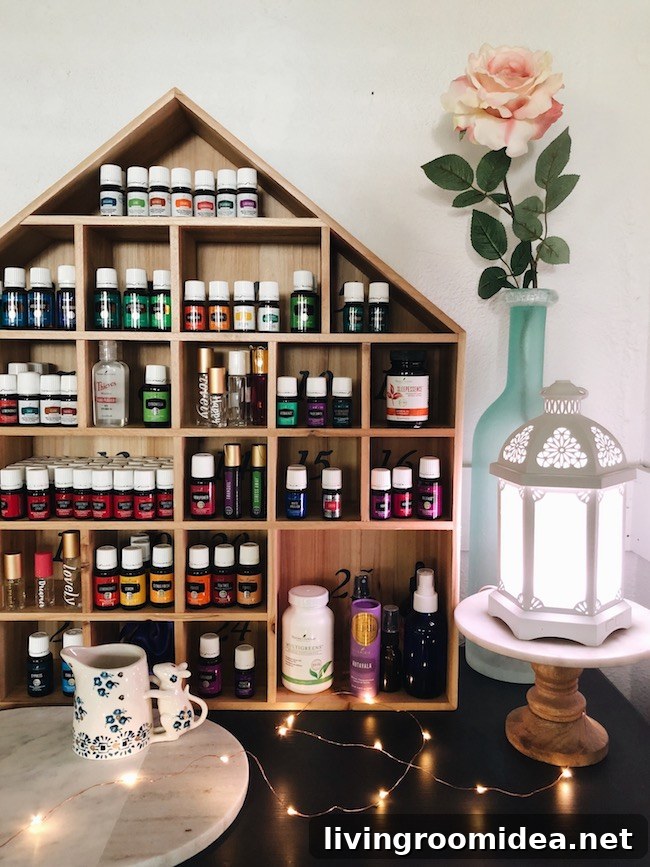Winter Wellness Station: Smart Storage Ideas for Essential Oils 4 The Dwell Well Collective - Young Living Essential Oils