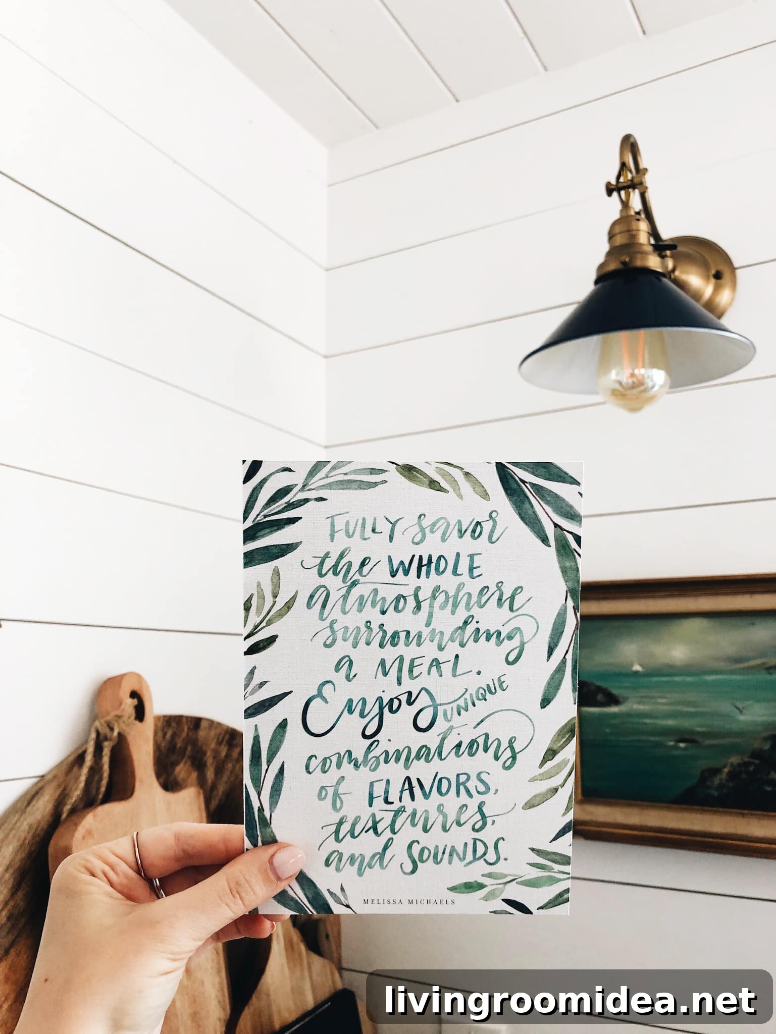 Hand lettered art, downloadable quotes from Dwelling by Melissa Michaels. 