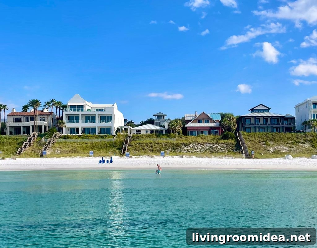 Large waterfront homes on the gulf of mexico