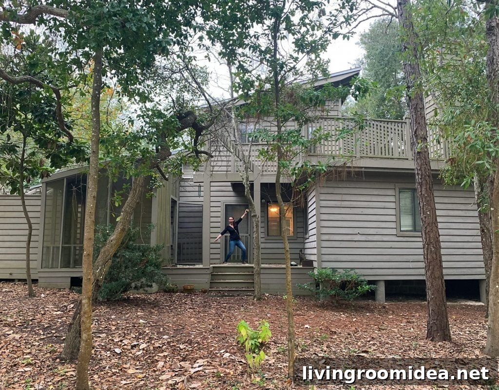 Renovating Our Home After Five Years Living Here 18 Sherry On Porch Of Our Florida Before Move In