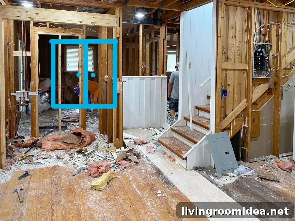 Renovating Our Home After Five Years Living Here 8 Photoshop of Double Doors In New Area