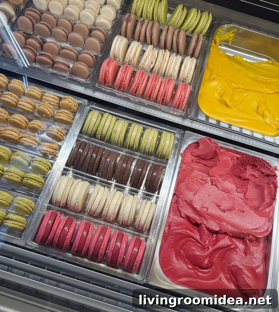 Gelato Desserts In Florence Italy