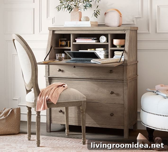 Bedside table and décor