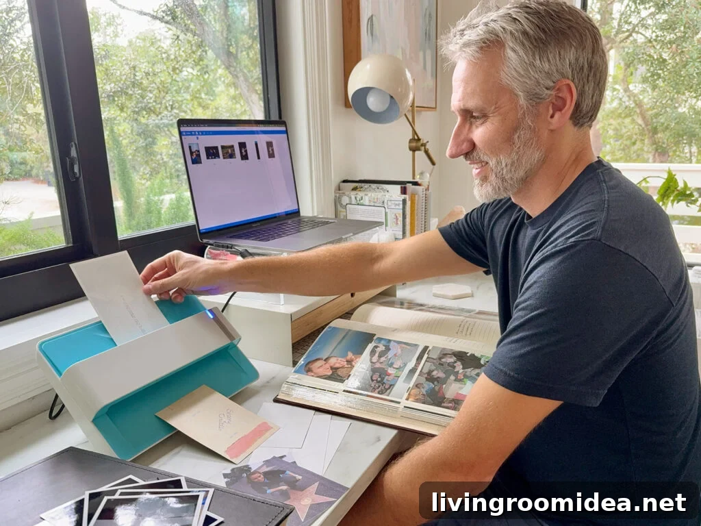 How to Digitize Old Photos for Long-Lasting Quality 2 John Scanning Old Photos Albums to Digitize To Computer