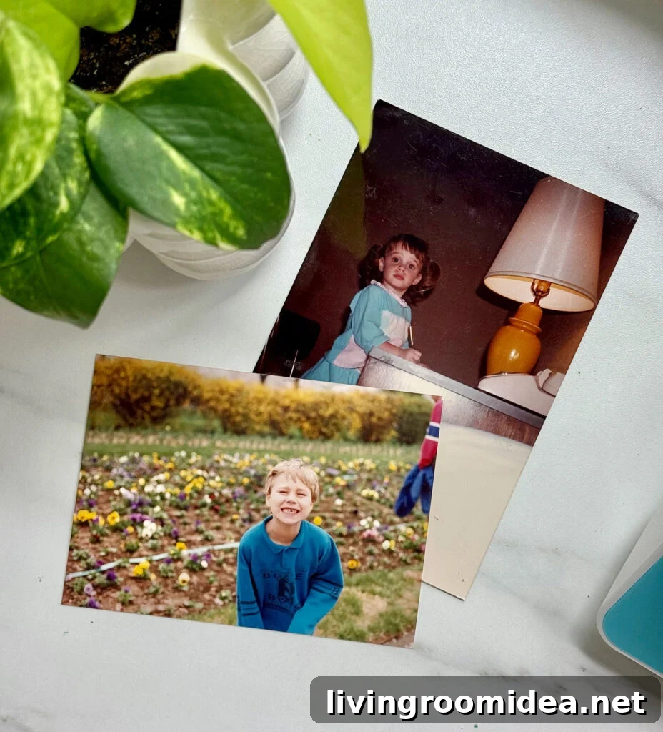 How to Digitize Old Photos for Long-Lasting Quality 4 Old Photos Of John And Sherry On Table
