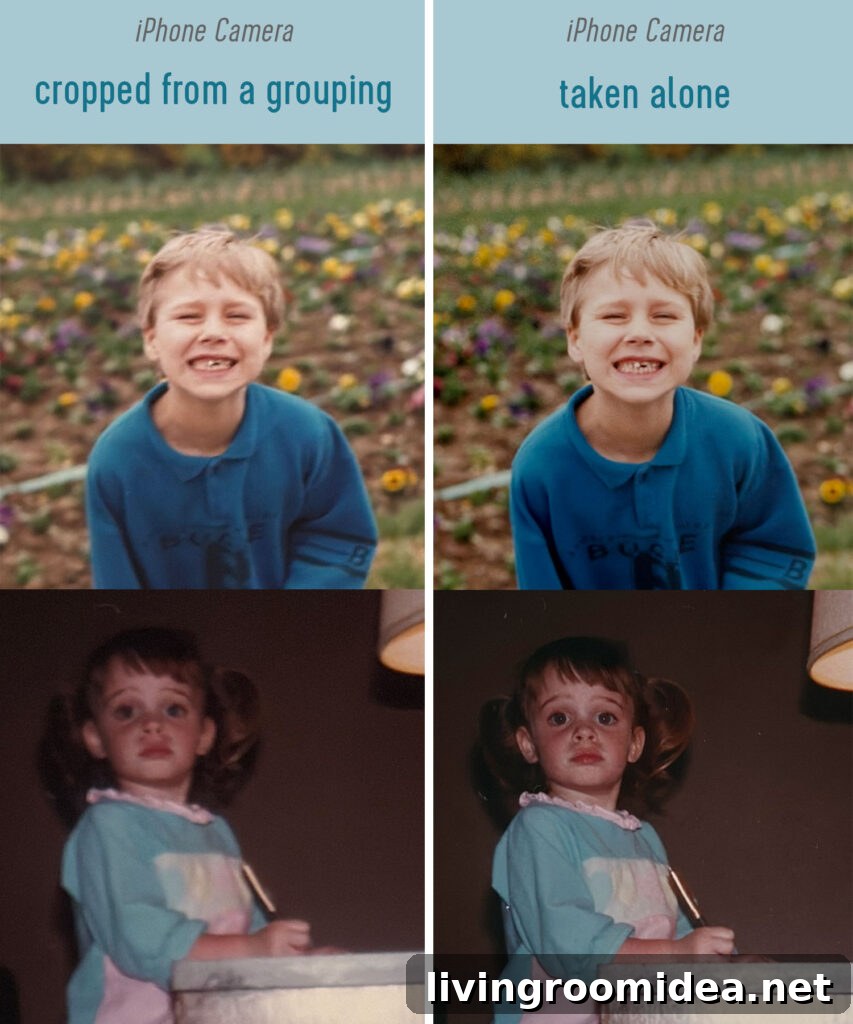 How to Digitize Old Photos for Long-Lasting Quality 6 Difference Between Digitizing Old Photos with iPhone As Group Photo or Individual Photos