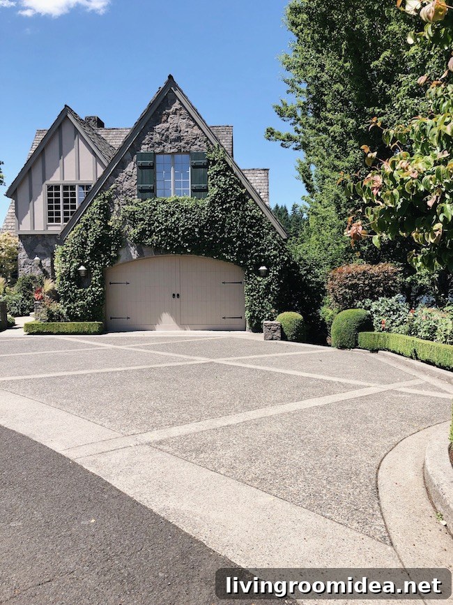 Drive Through Lake Oswego: Scenic Drive and Neighborhood Guide 17 Vines on garage