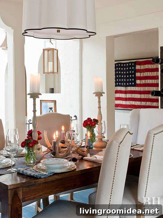 Patriotic Red, White & Blue Home Decor Ideas 2 Red white and blue decor