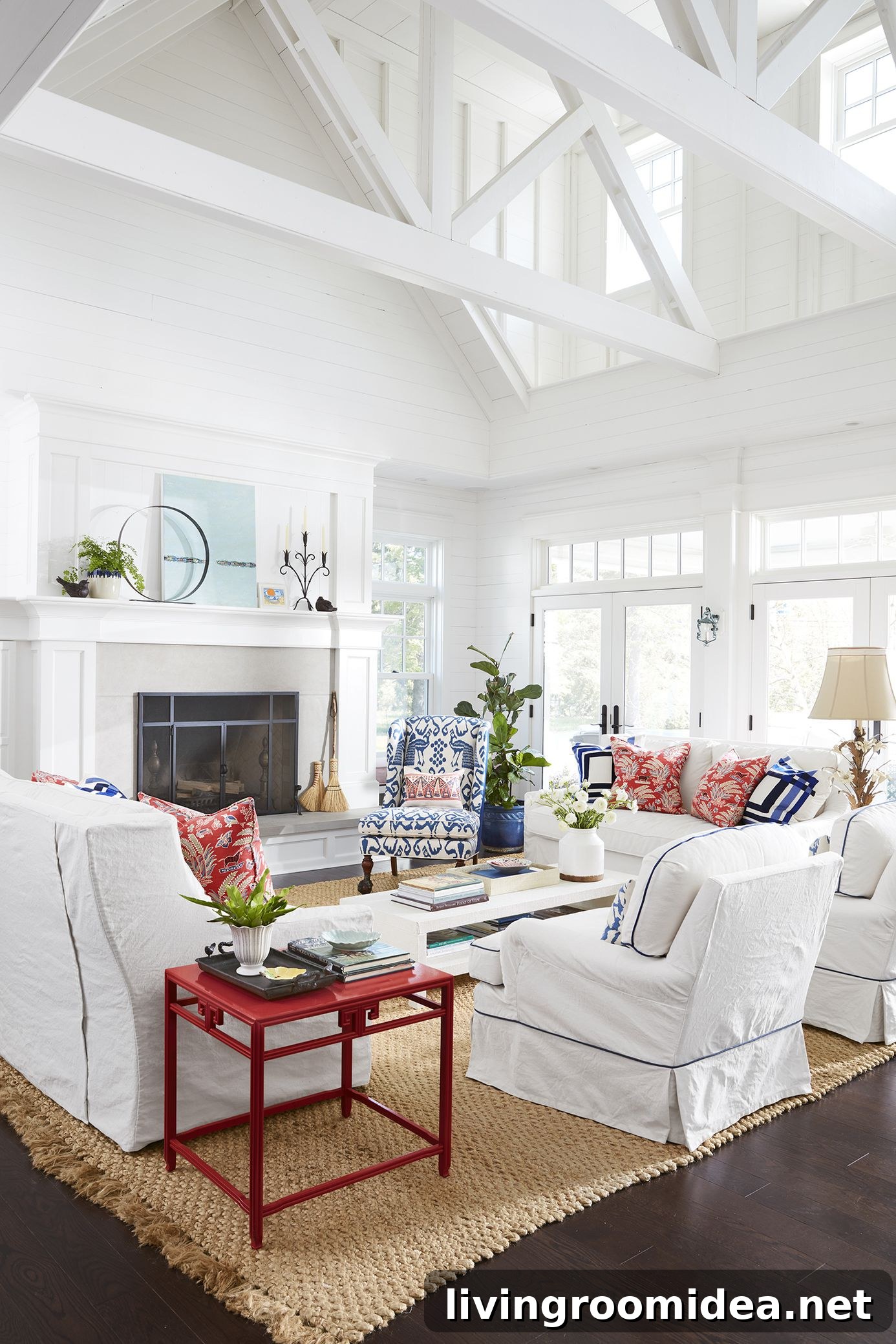 Patriotic Red, White & Blue Home Decor Ideas 4 Red White and Blue Cottage Decorating