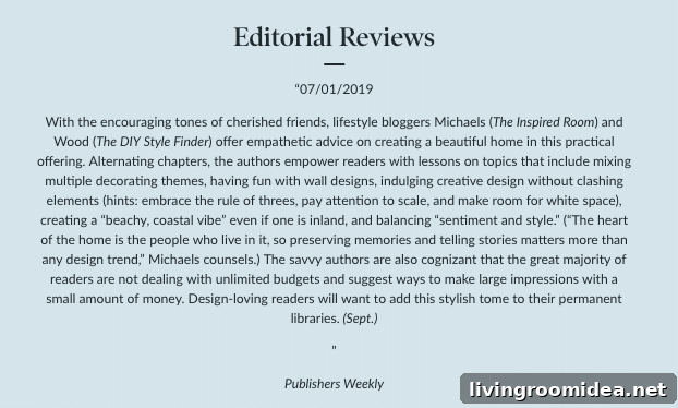 But where do I put the couch? -- book review from Publishers Weekly.
