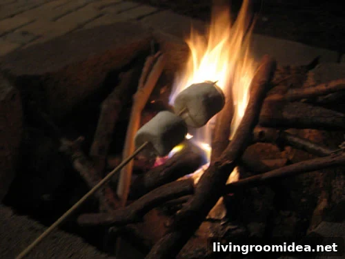 outdoor-fireplace-making-smores
