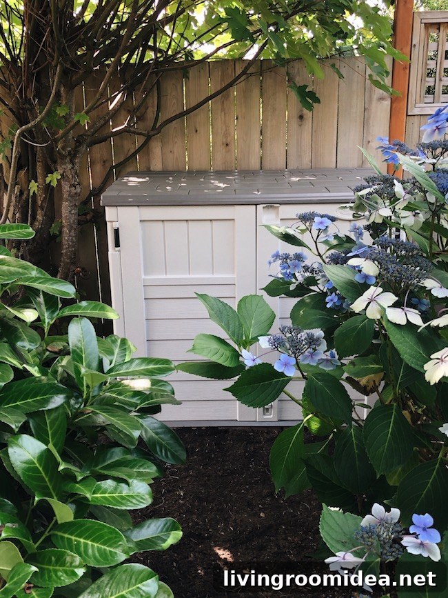small outdoor storage shed 