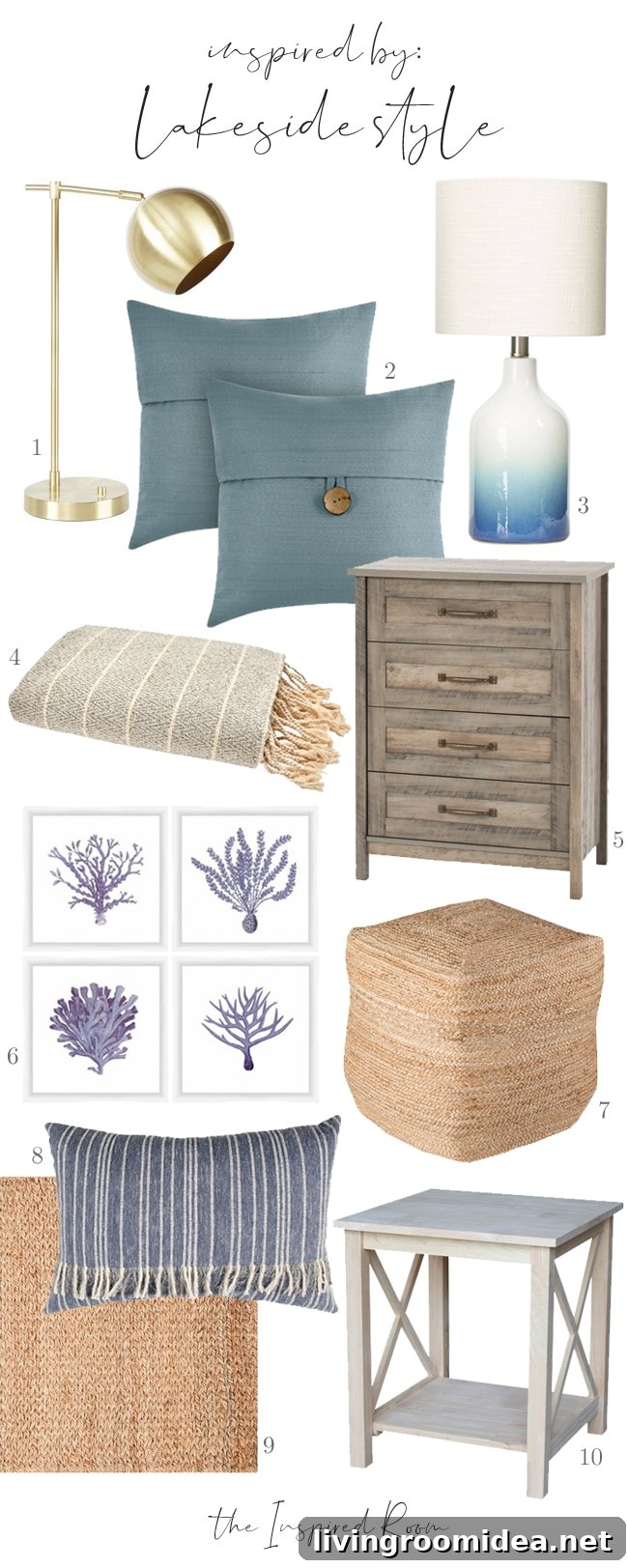 Lakeside Home Decor: Stylish Walmart Finds for Waterfront Living 5 Lakeside Style - Decorating with Walmart Finds