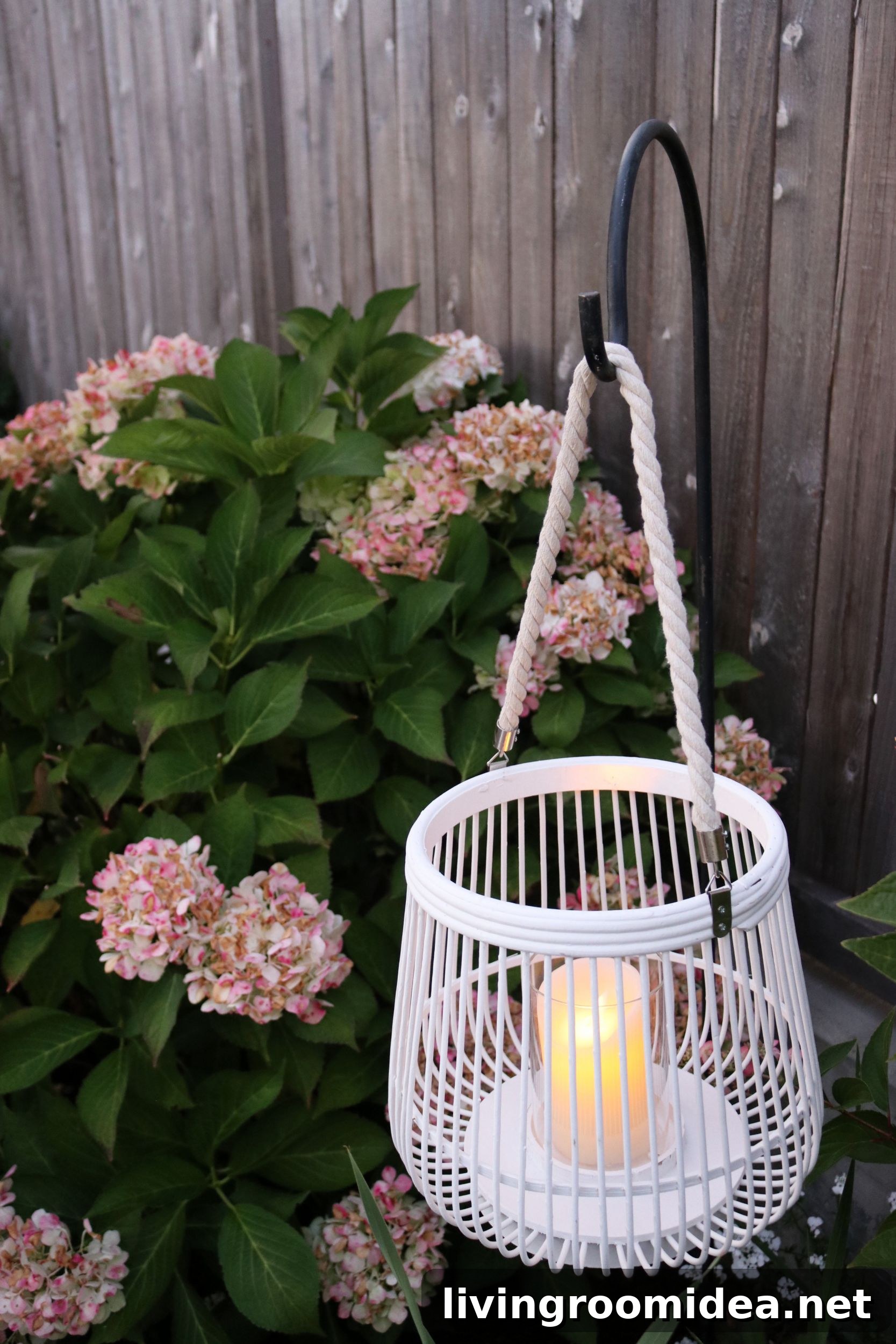 White bamboo lantern