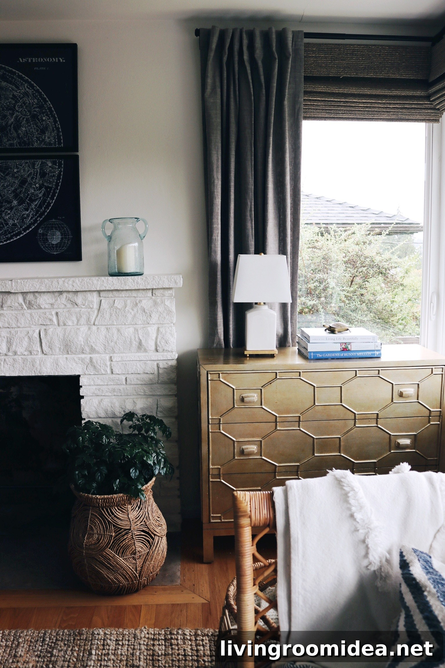 The Inspired Room Blue and White Living Room Decor