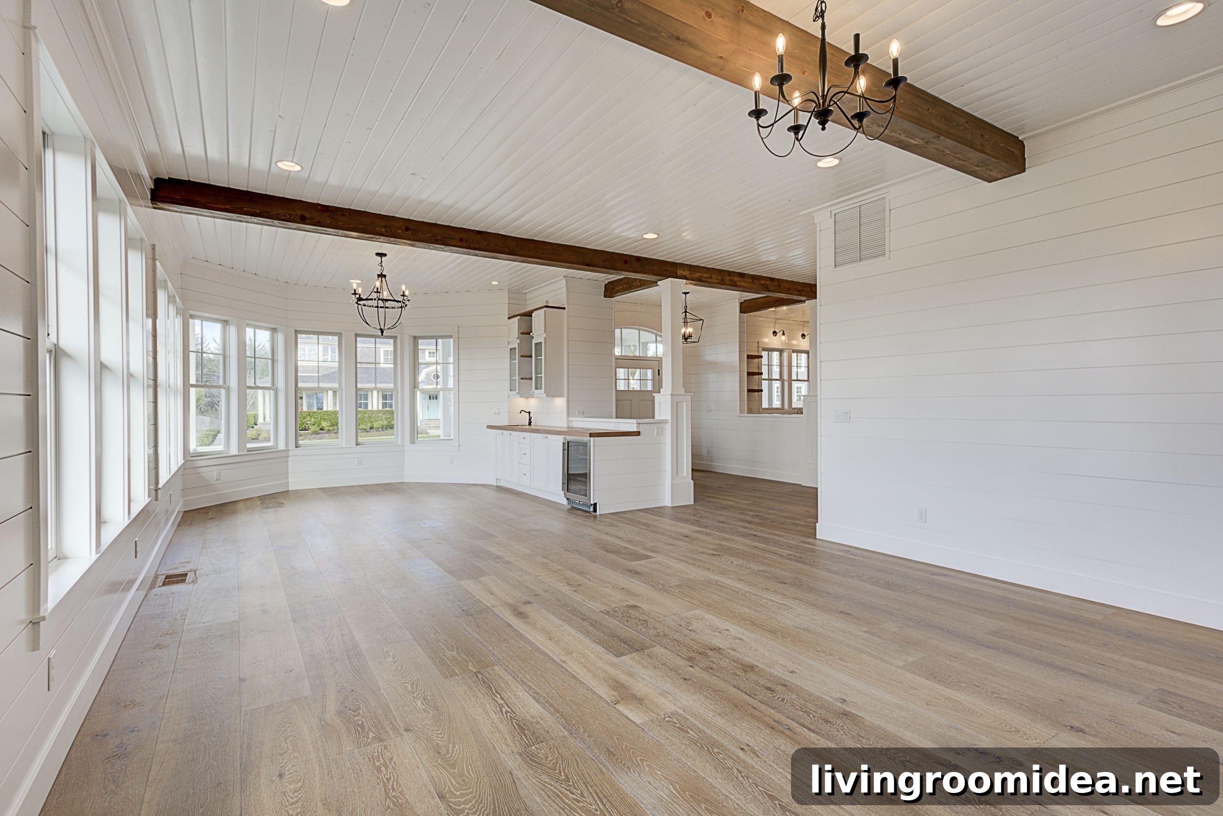 Inside a Dream Beach House in Seabrook: Coastal Home Tour 11 Shplap walls in Coastal Home Tour Seabrook Washington Modern Coastal Style