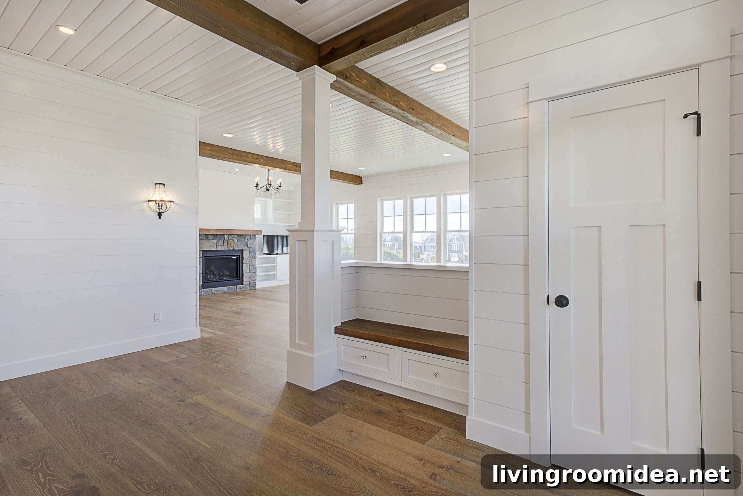 Inside a Dream Beach House in Seabrook: Coastal Home Tour 14 Shiplap walls beautiful beach house tour - Modern Coastal Style