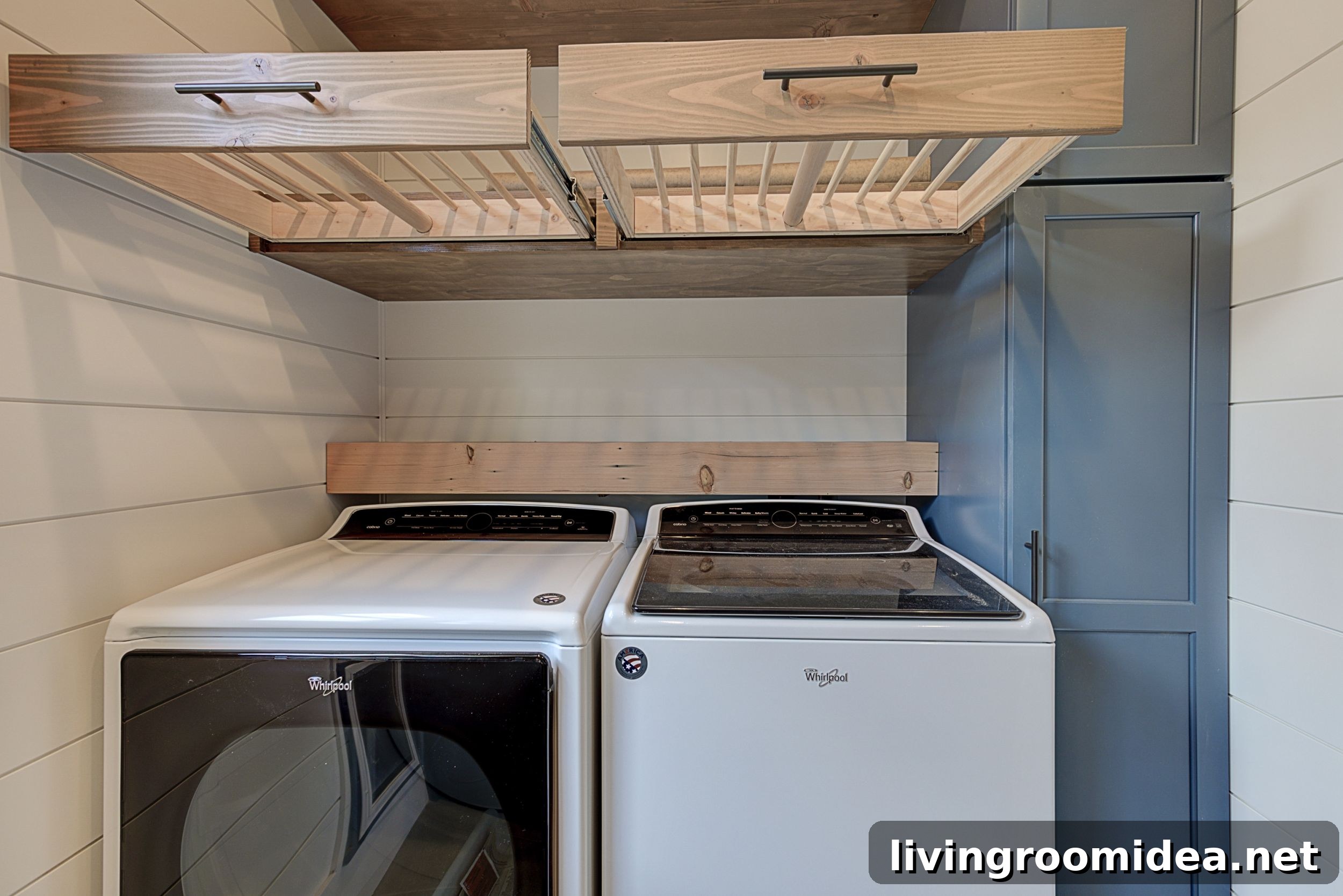 Drying rack drawers laundry room