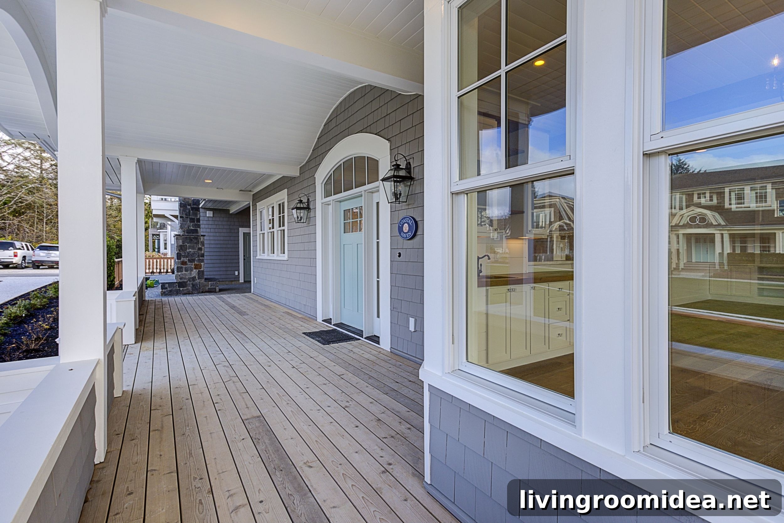 Front porch beach house tour