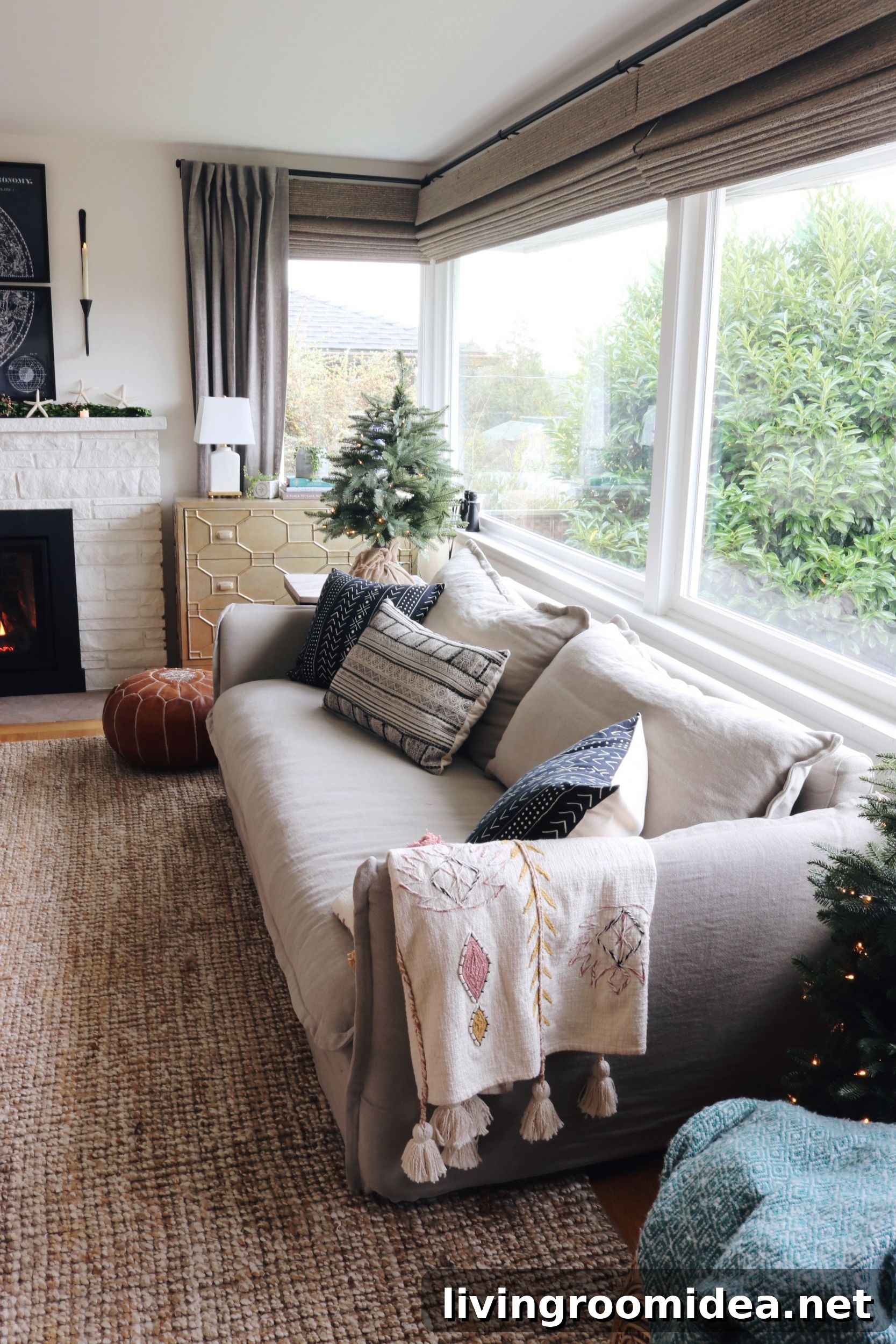 Six Penny Linen slipcovered sofa