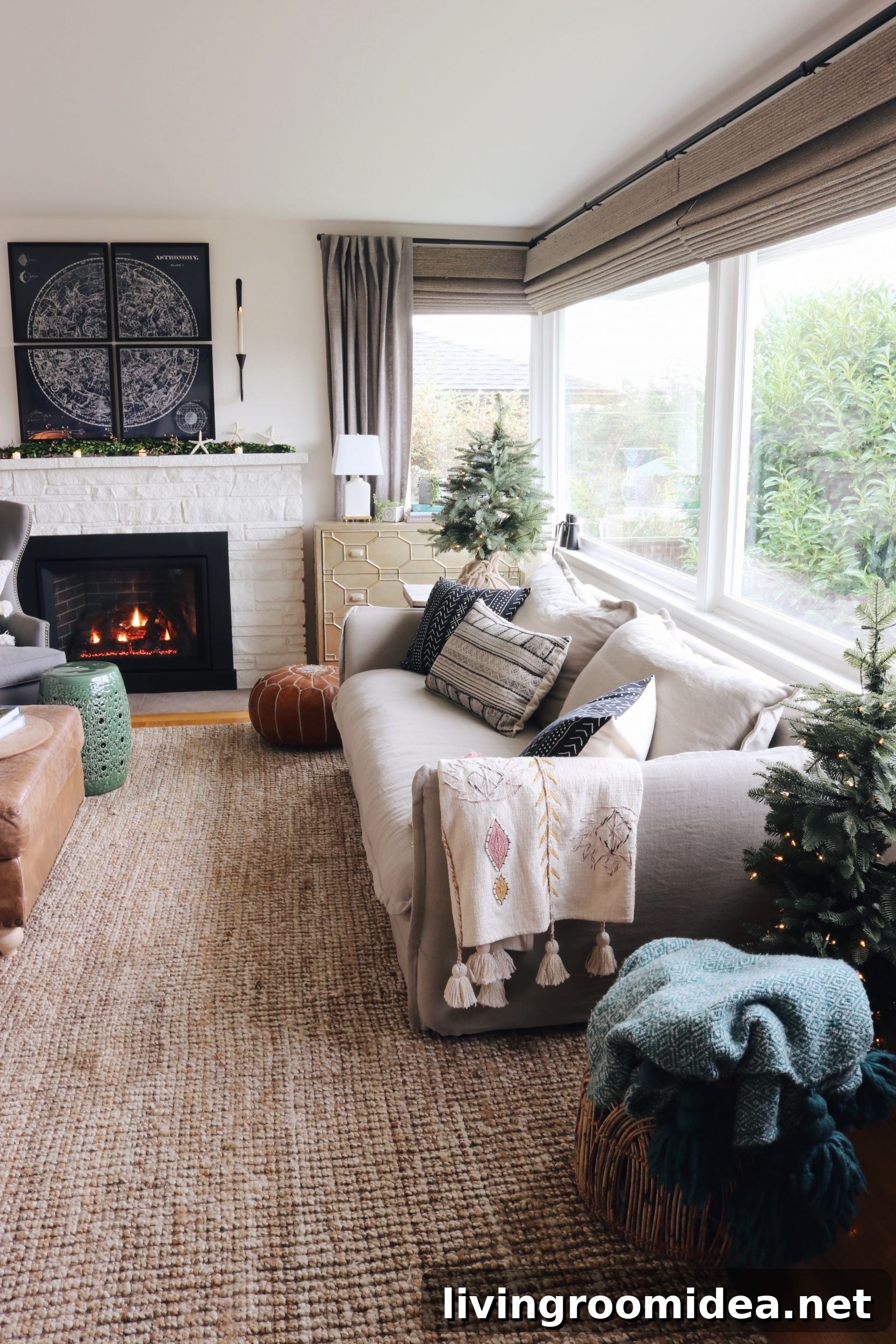 Six Penny Linen Slipcovered Sofa
