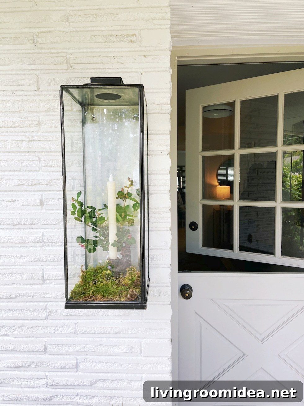 non-electric wall hung lantern + seasonal styling ideas