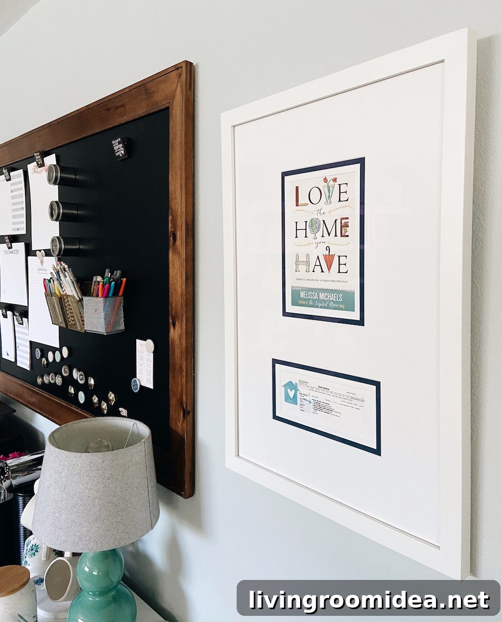 Love the Home You Have new york times bestseller framed