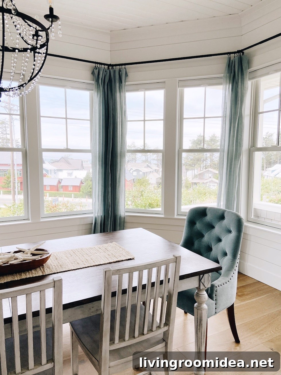Dining Room with bay windows
