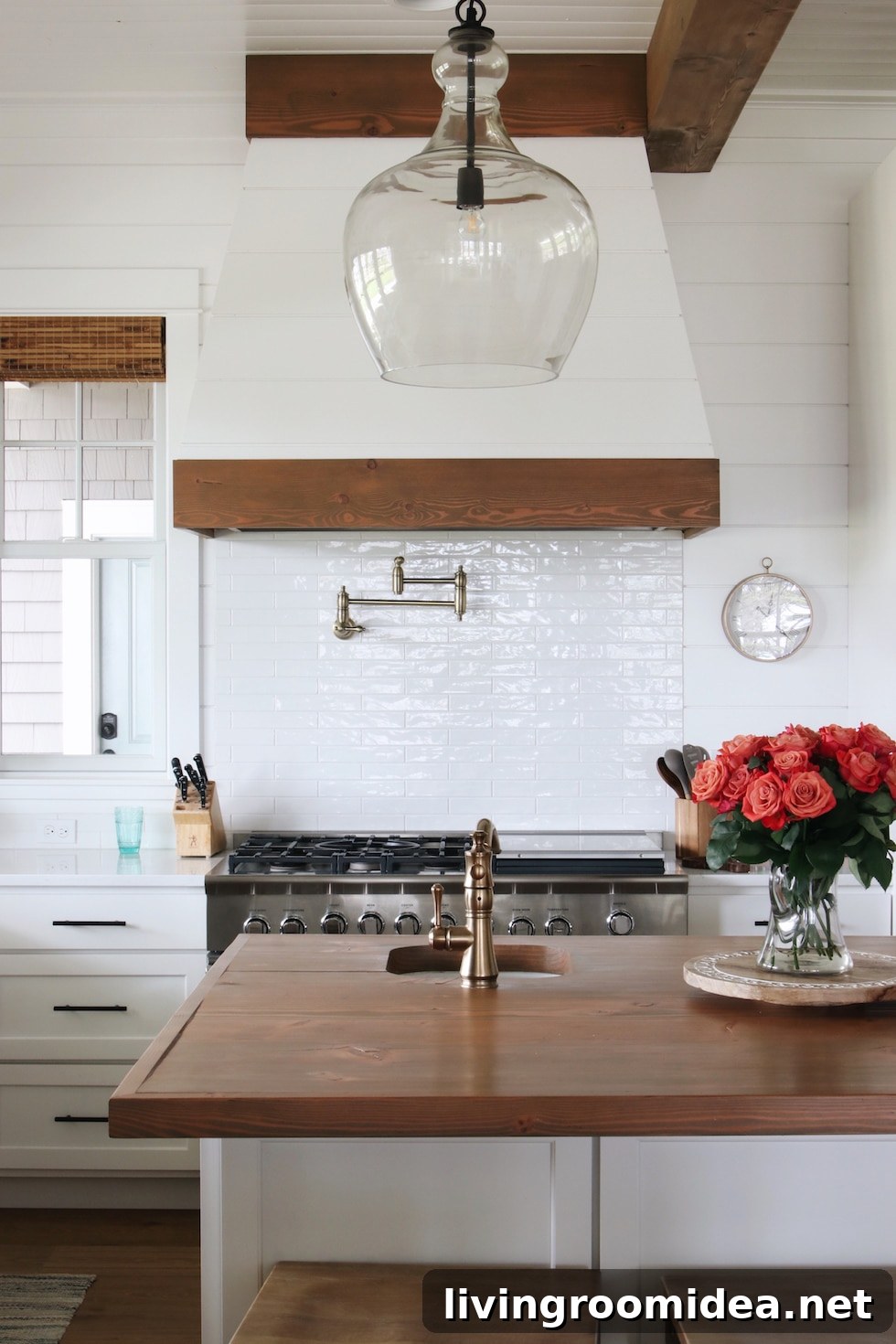 Shiplap and subway tile