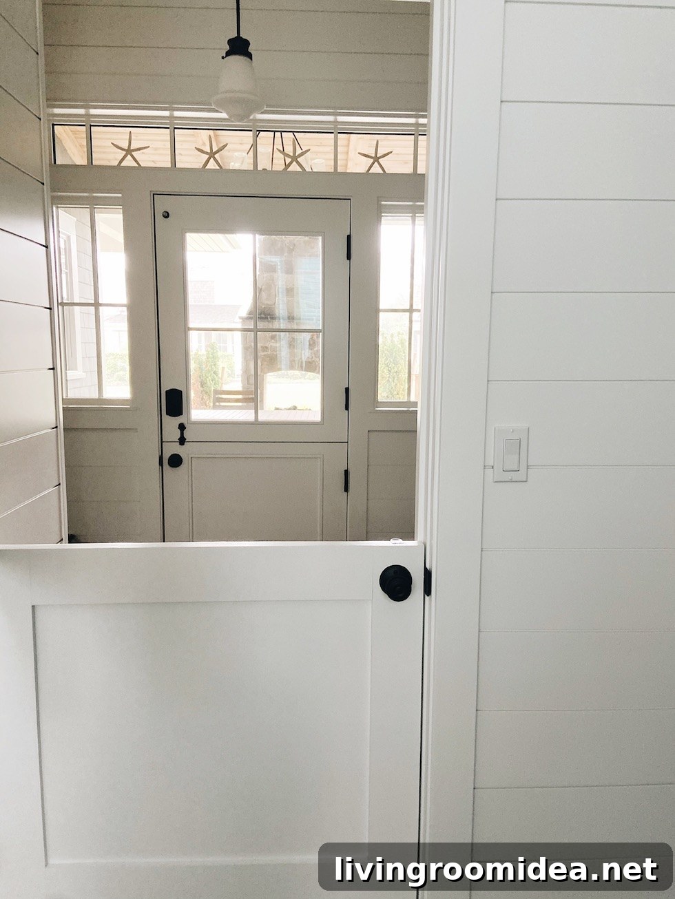 Shingle-Style Beach House Tour in Seabrook, WA 27 Beach house dutch door style
