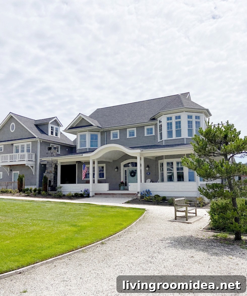 Cape Cod style shingle beach house washington