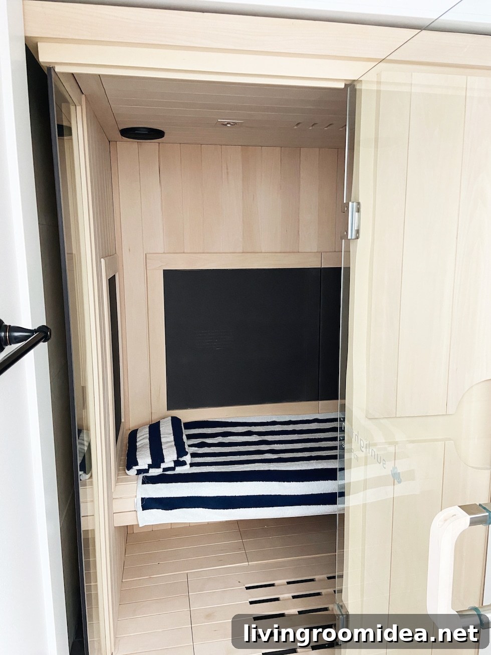 infared sauna in a home