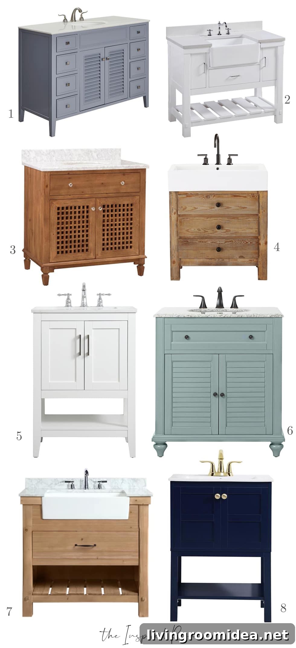 Top-Rated Bathroom Vanities to Transform Your Space 6 single sink vanities + Powder room vanities