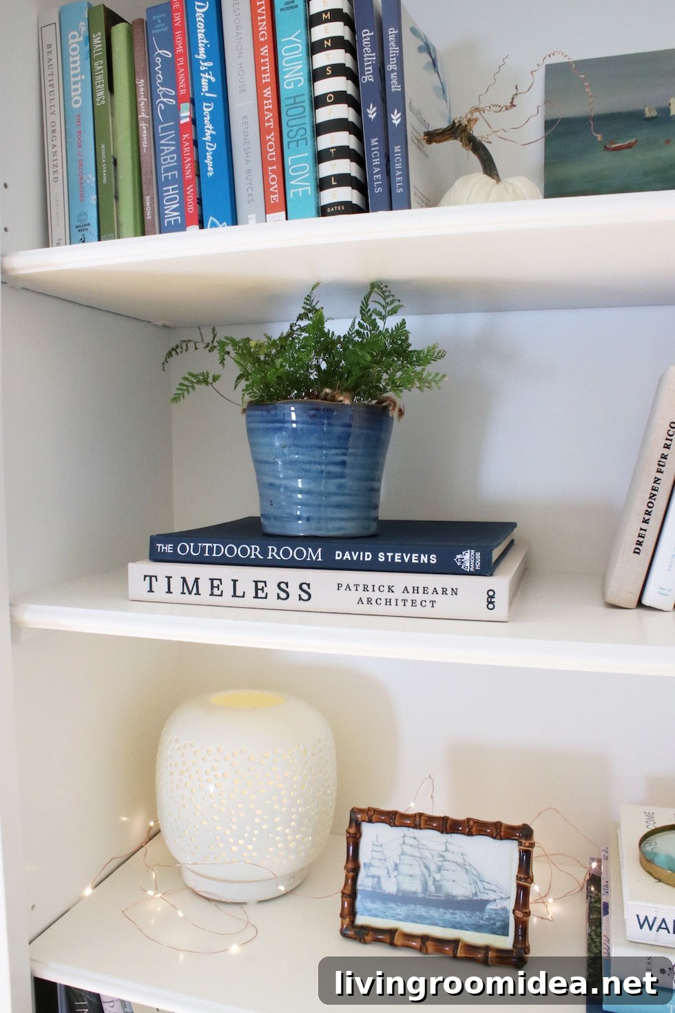 White Painted Wood Bookcase Makeover: Before and After Photos 9 img 128870 8 1