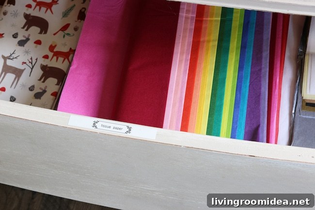 DIY Gift Wrapping Station and Storage Ideas for Small Spaces 5 img 130026 4 1