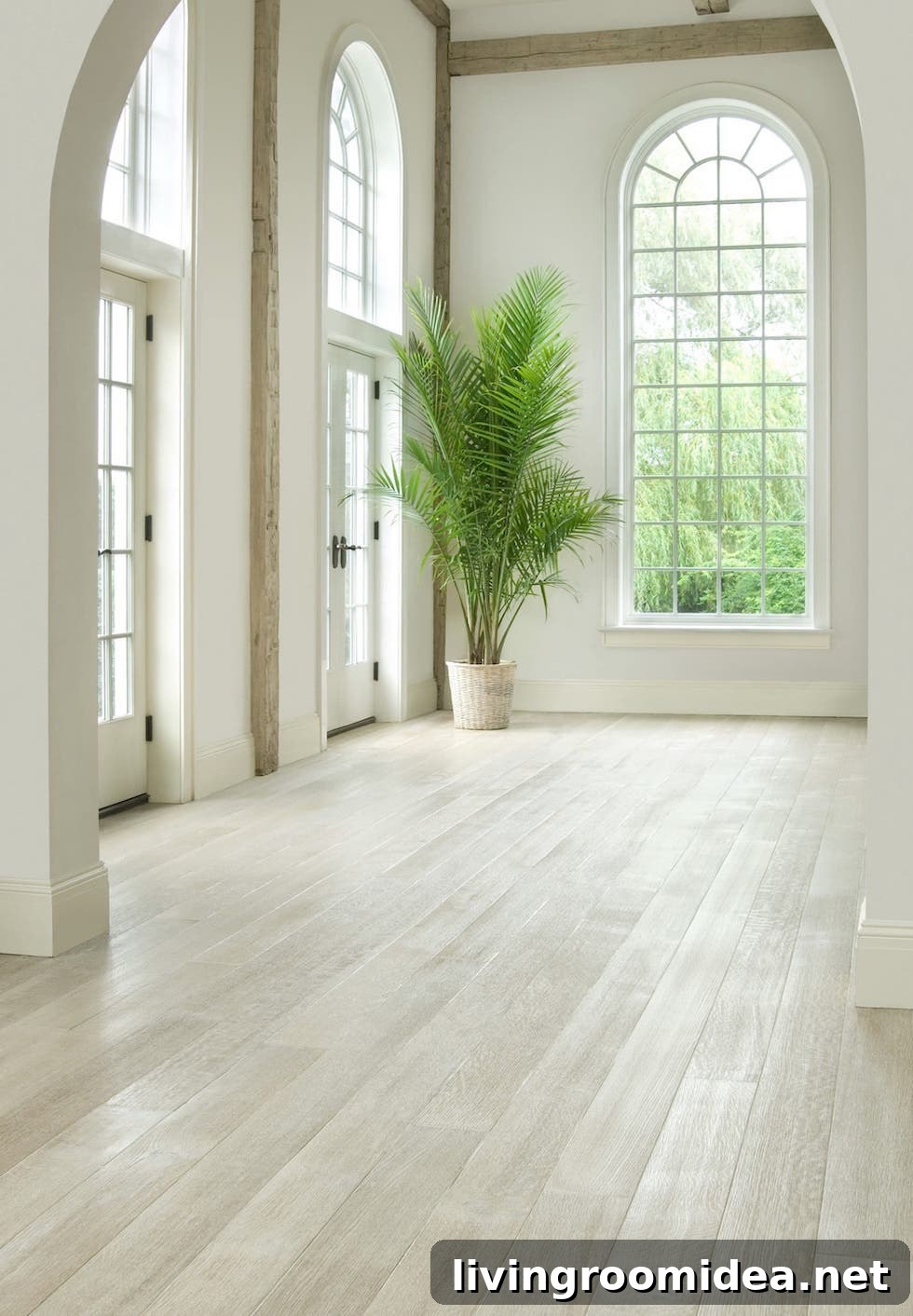Whitewashed Rift & Quartersawn White Oak flooring