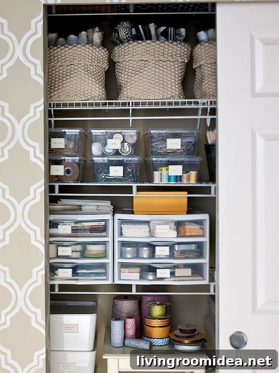 12 Stylish Home Accessories to Organize Every Room 8 clear drawers and bins