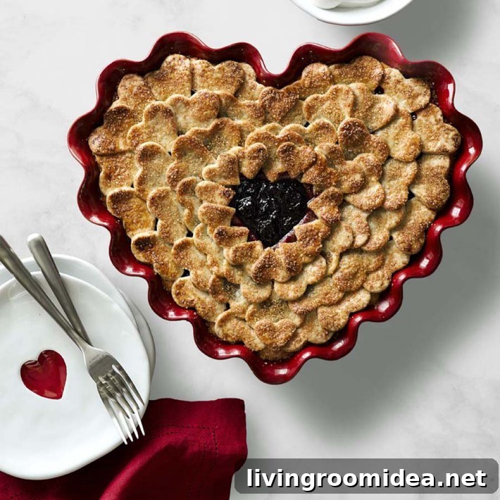 Unique Valentine's Day Gift Ideas for Every Type of Relationship 6 Ruffle Heart Pie Dish