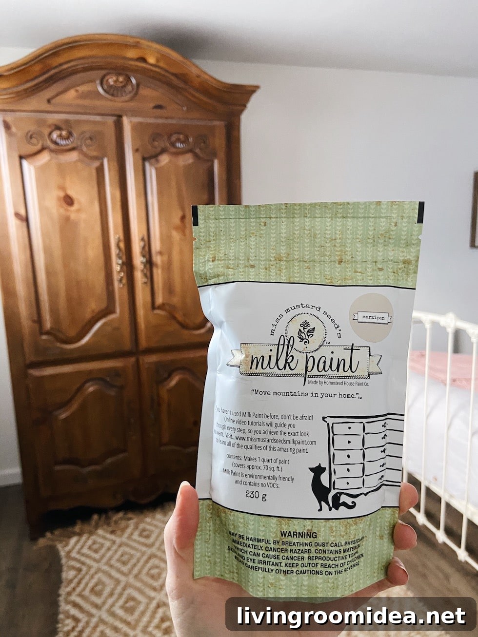 Painted Armoire Makeover: Before and After with Milk Paint 5 img 133296 4