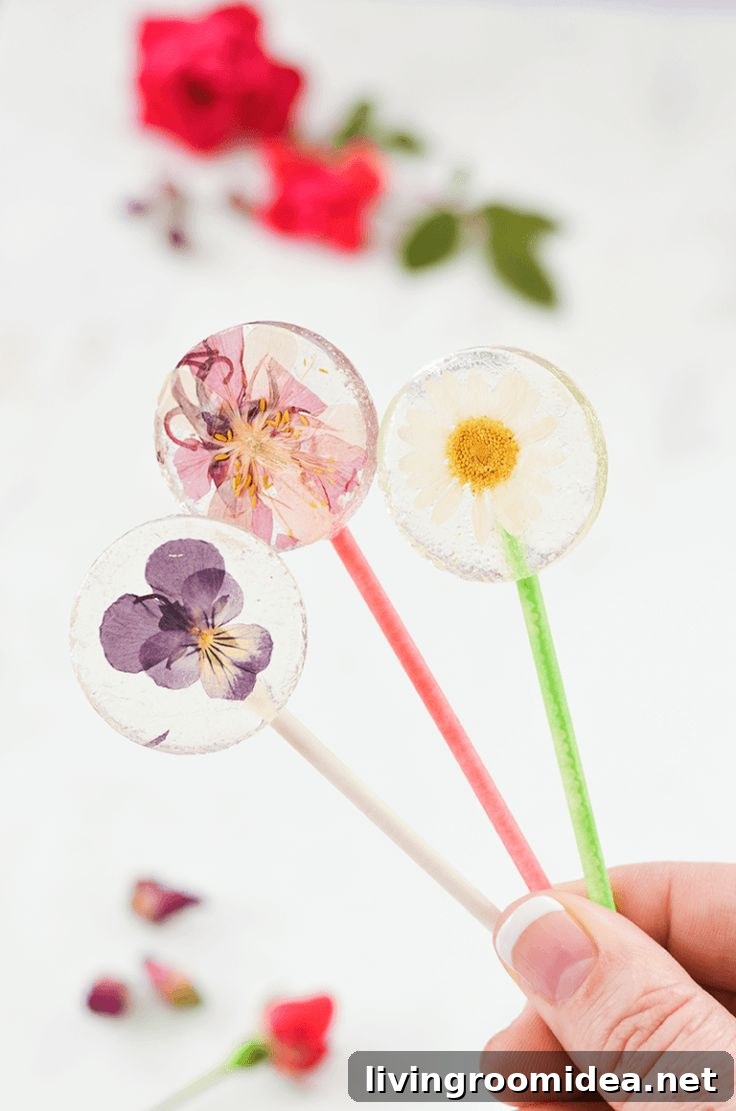 Floral popsicles