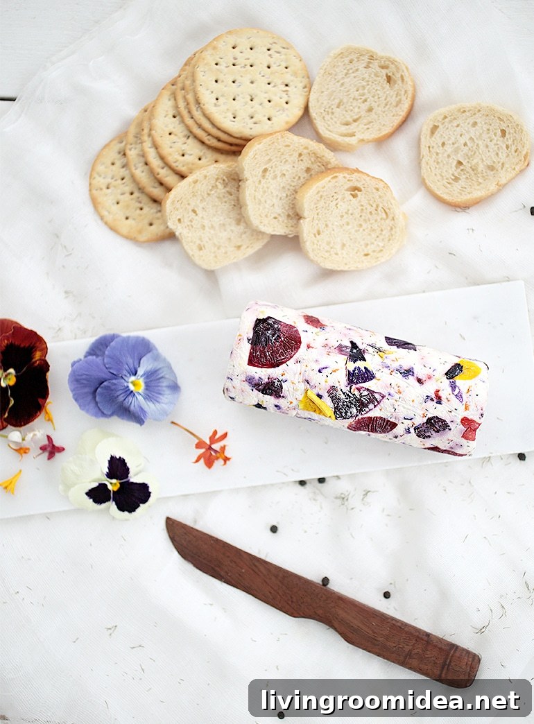 Floral Goat Cheese