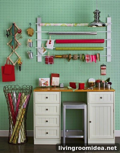 christmas-wrapping-station