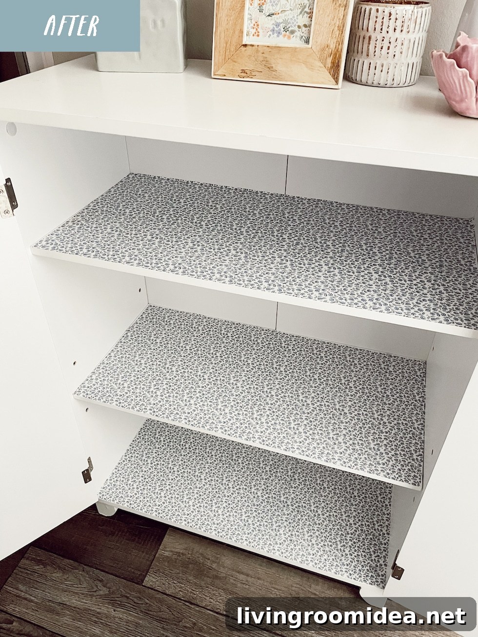 DIY Furniture Makeover: Pretty Shelf and Drawer Liner Ideas for Apartments 5 img 140721 4 1